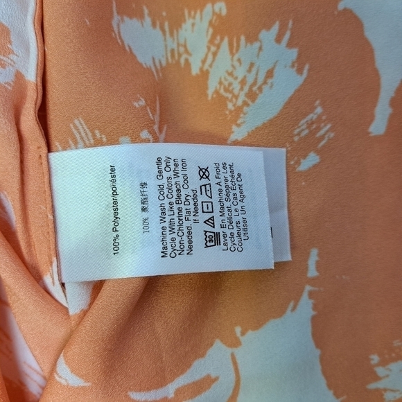 DKNY Sleeveless Tropical Print Top - Picture 10 of 11